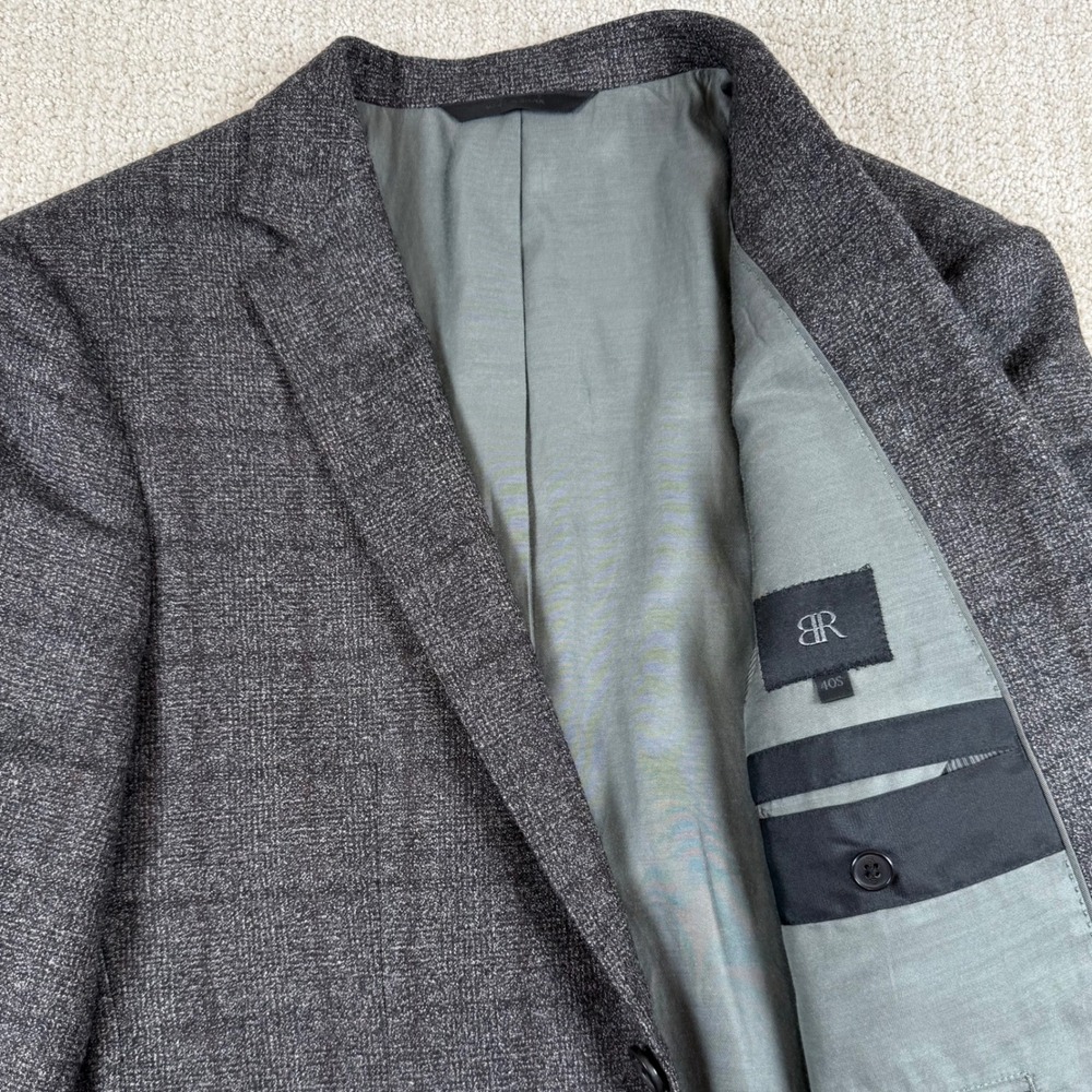 Banana Republic Mens 40S Reda Italian Wool Slim Fit Gray Blazer Sport Coat